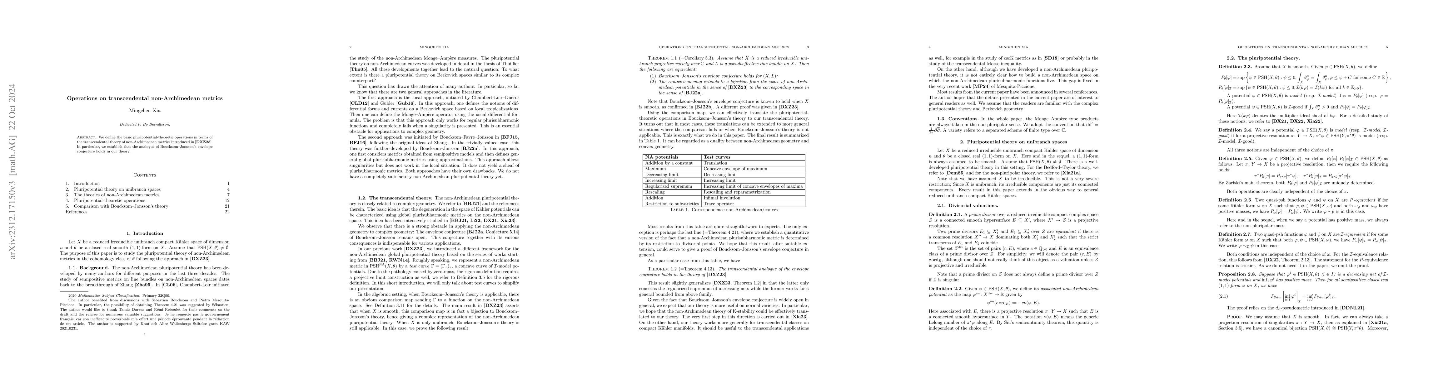 Thumbnail for Operations on transcendental non-Archimedean metrics