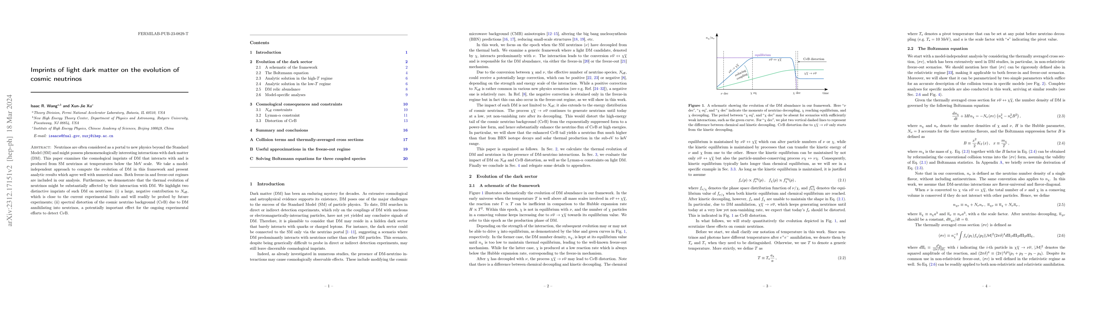 Thumbnail for Imprints of light dark matter on the evolution of cosmic neutrinos