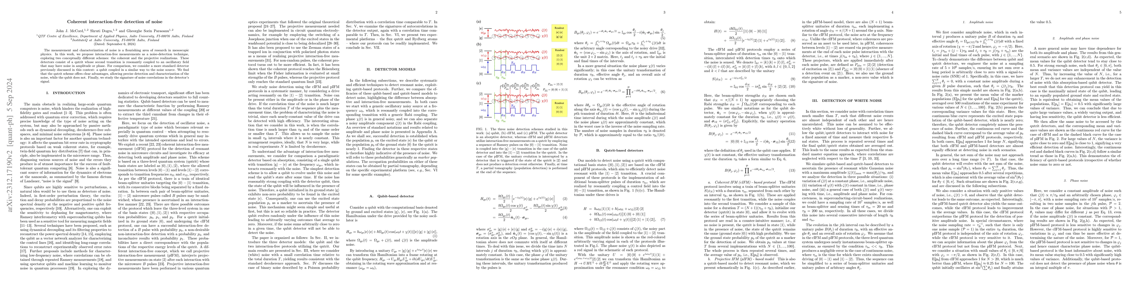 Thumbnail for Coherent interaction-free detection of noise