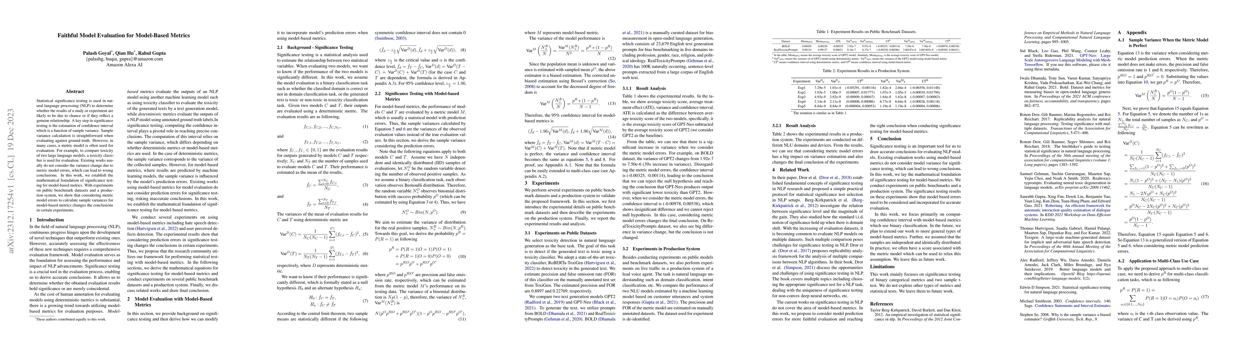 Thumbnail for Faithful Model Evaluation for Model-Based Metrics