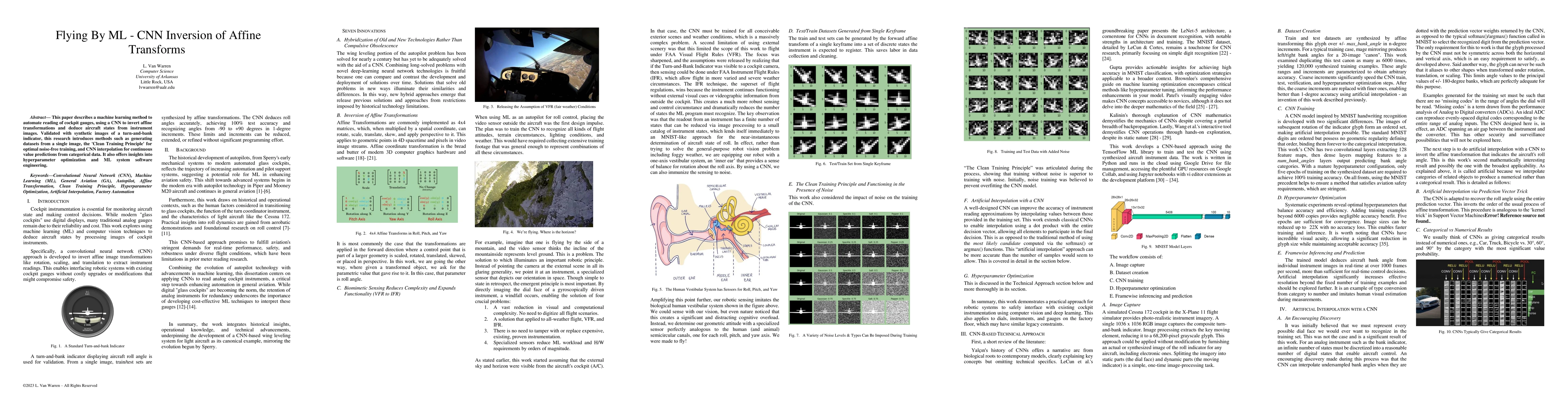 Thumbnail for Flying By ML -- CNN Inversion of Affine Transforms