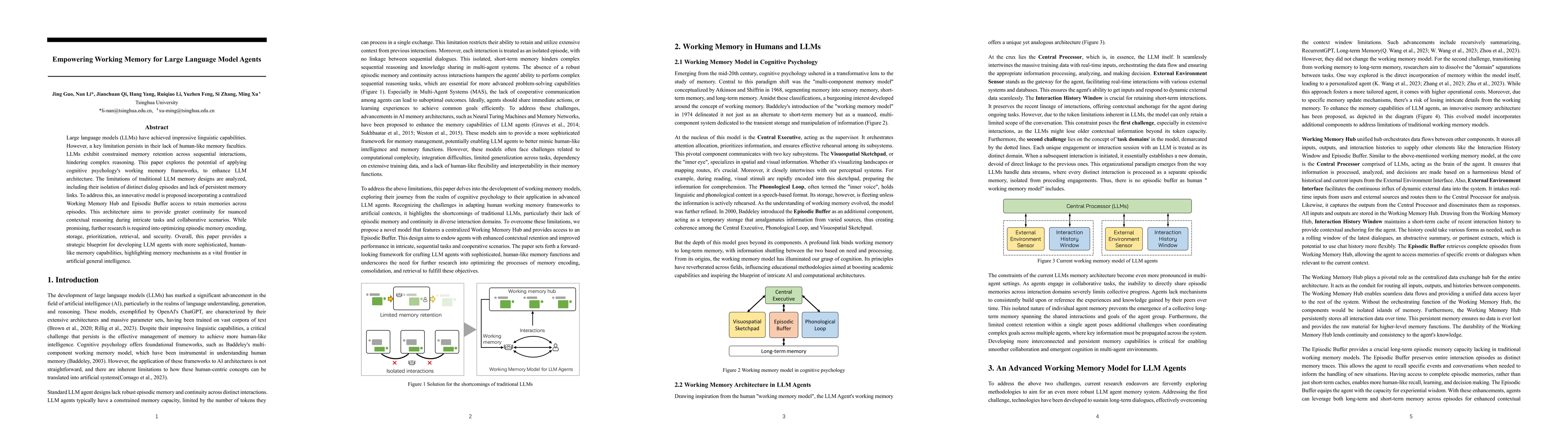 Thumbnail for Empowering Working Memory for Large Language Model Agents