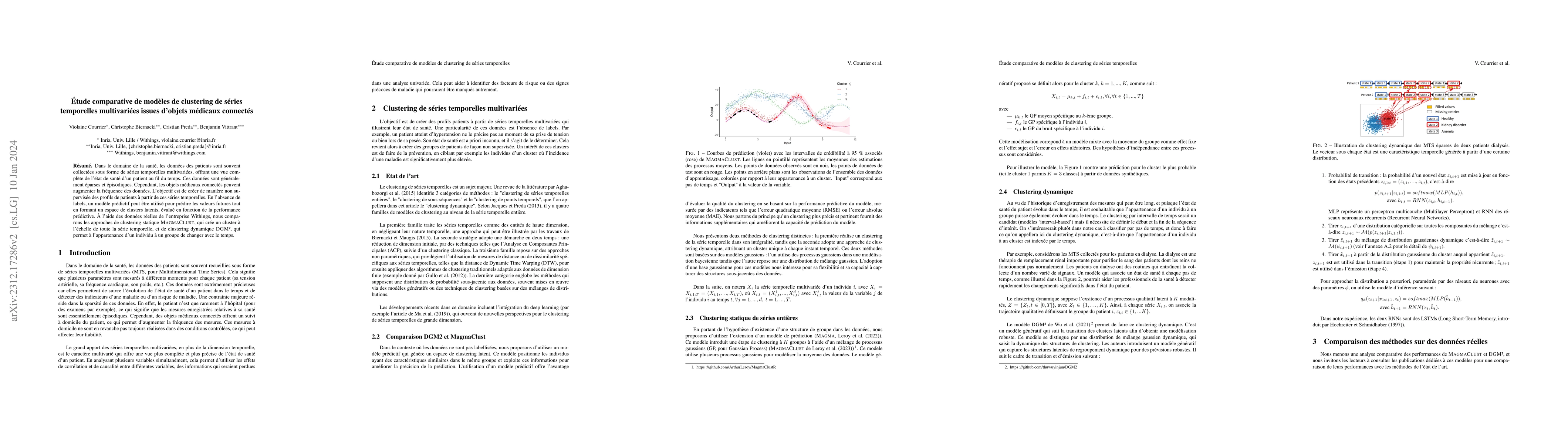 Thumbnail for Comparative study of clustering models for multivariate time series from
  connected medical devices
