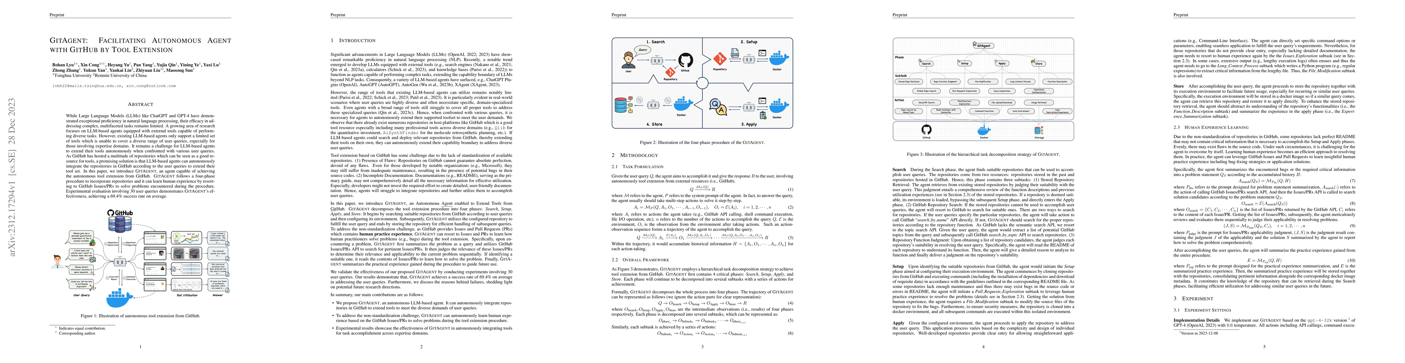 Thumbnail for GitAgent: Facilitating Autonomous Agent with GitHub by Tool Extension