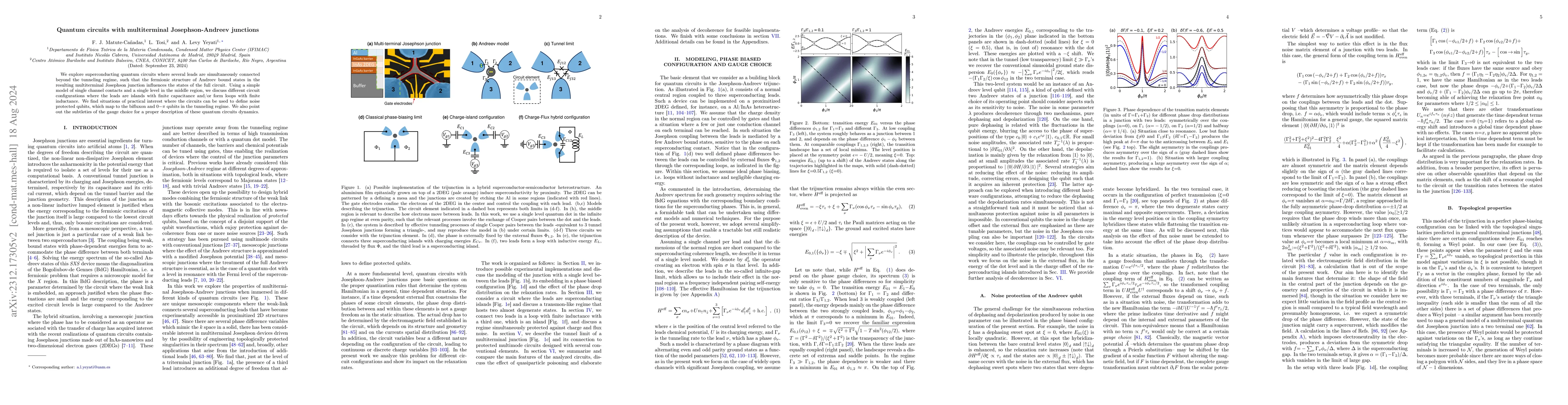 Thumbnail for Quantum circuits with multiterminal Josephson-Andreev junctions