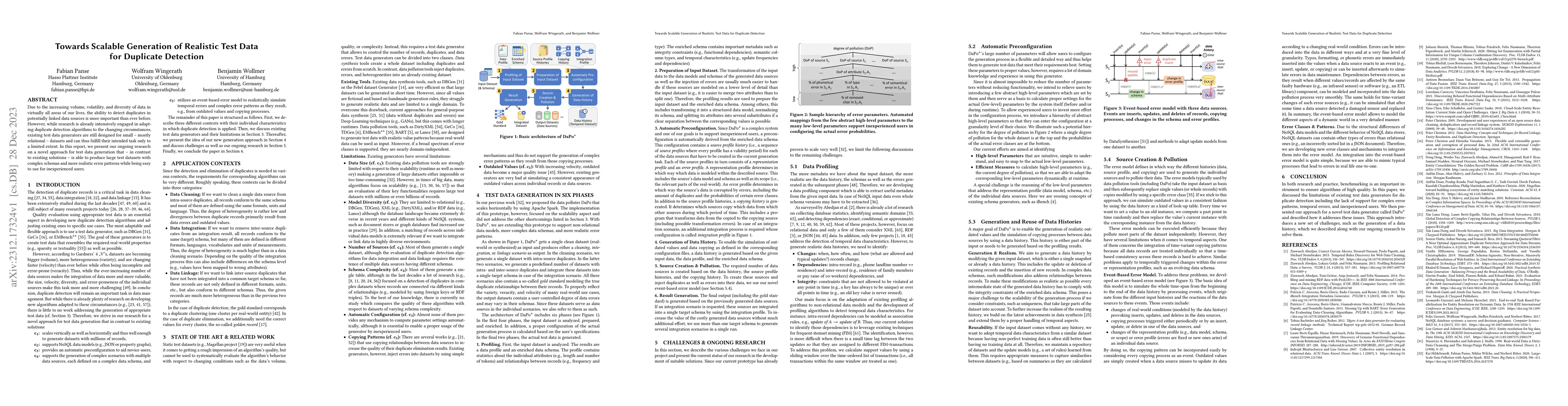 Thumbnail for Towards Scalable Generation of Realistic Test Data for Duplicate
  Detection