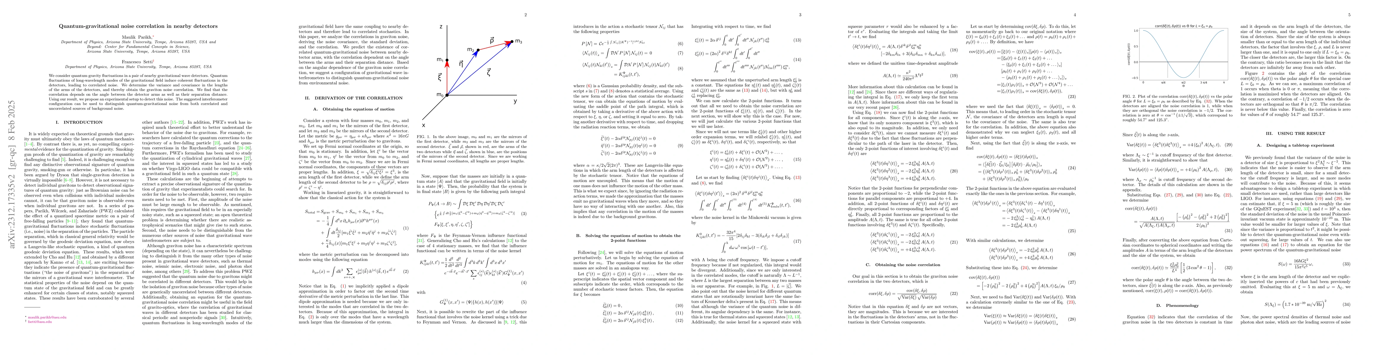 Thumbnail for Graviton Noise Correlation in Nearby Detectors