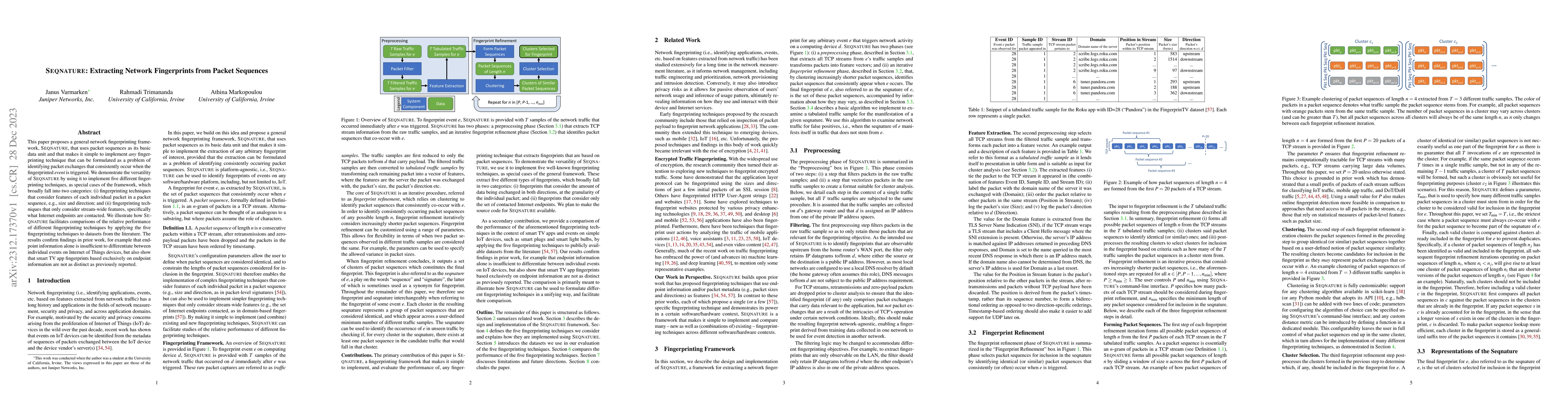 Thumbnail for Seqnature: Extracting Network Fingerprints from Packet Sequences