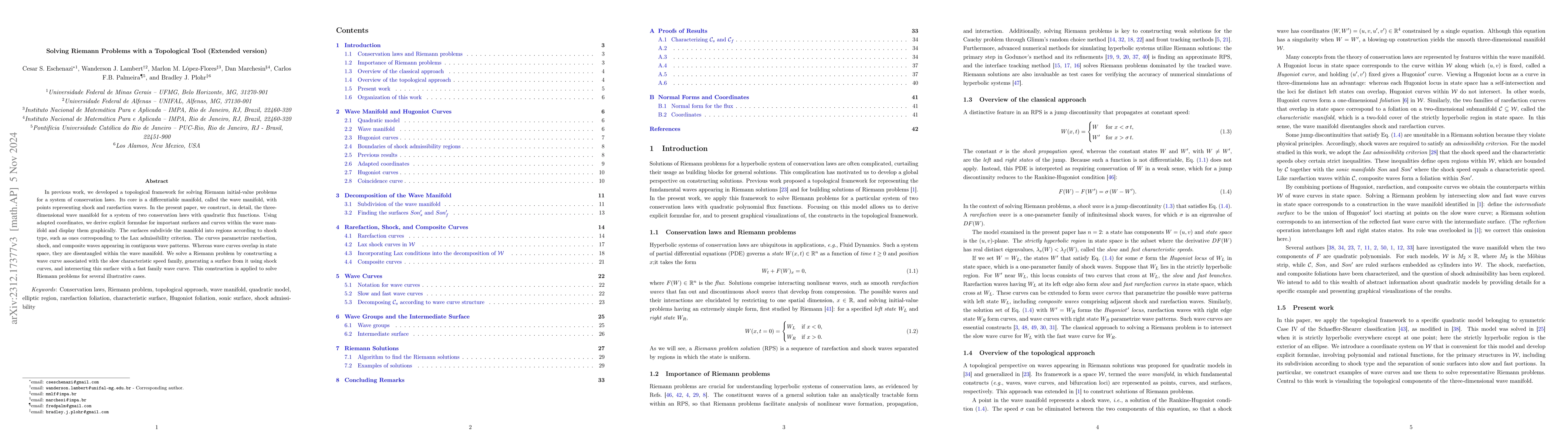 Thumbnail for Solving Riemann Problems with a Topological Tool (Extended version)