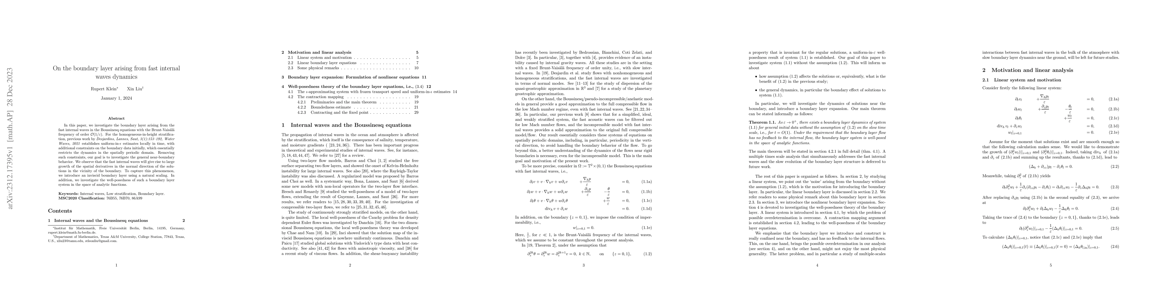 Thumbnail for On the boundary layer arising from fast internal waves dynamics
