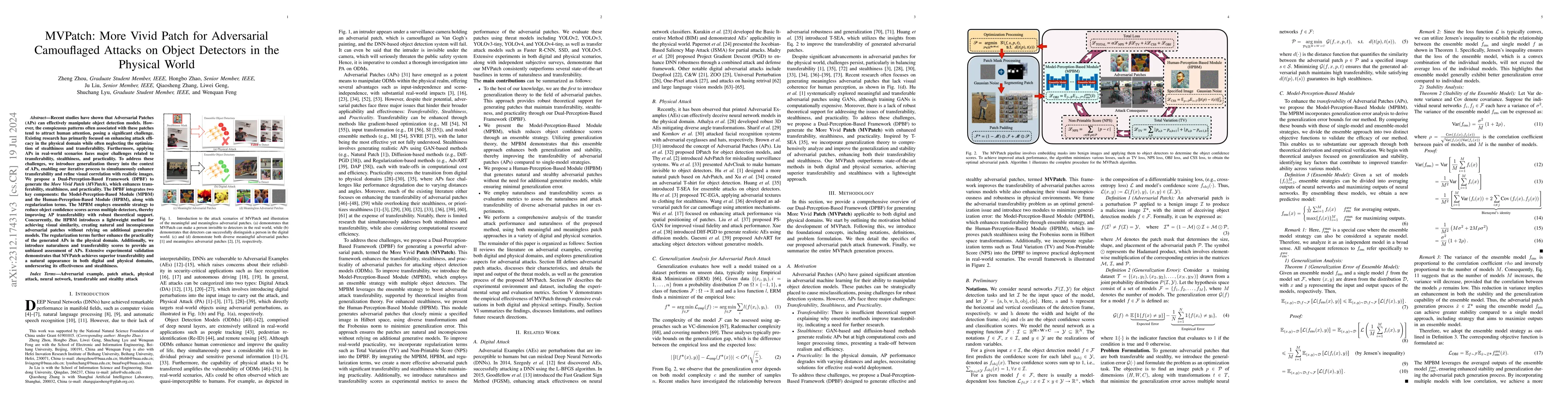 Thumbnail for MVPatch: More Vivid Patch for Adversarial Camouflaged Attacks on Object
  Detectors in the Physical World