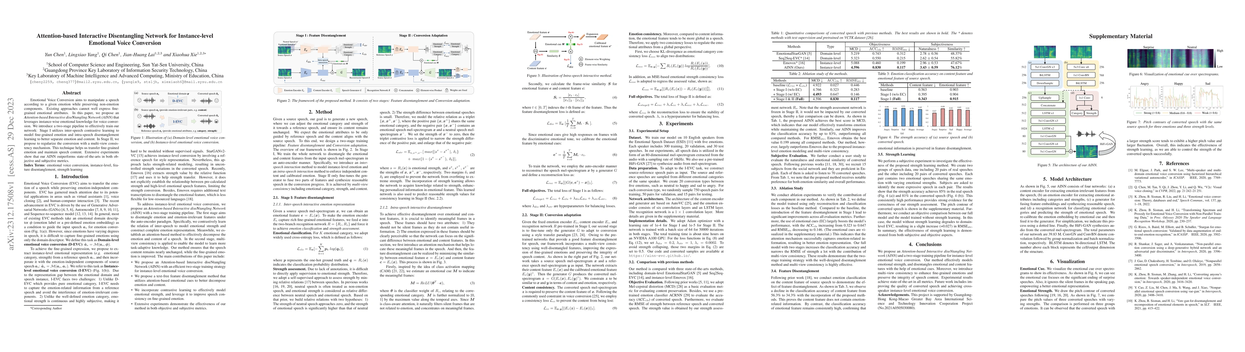 Thumbnail for Attention-based Interactive Disentangling Network for Instance-level
  Emotional Voice Conversion