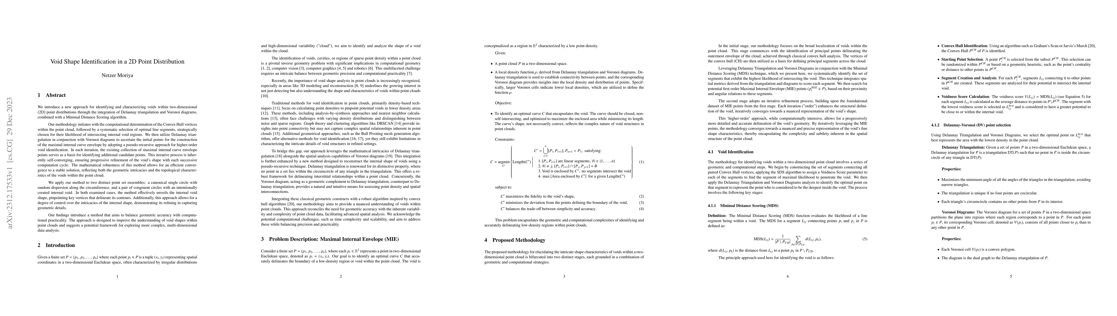 Thumbnail for Void Shape Identification in a 2D Point Distribution
