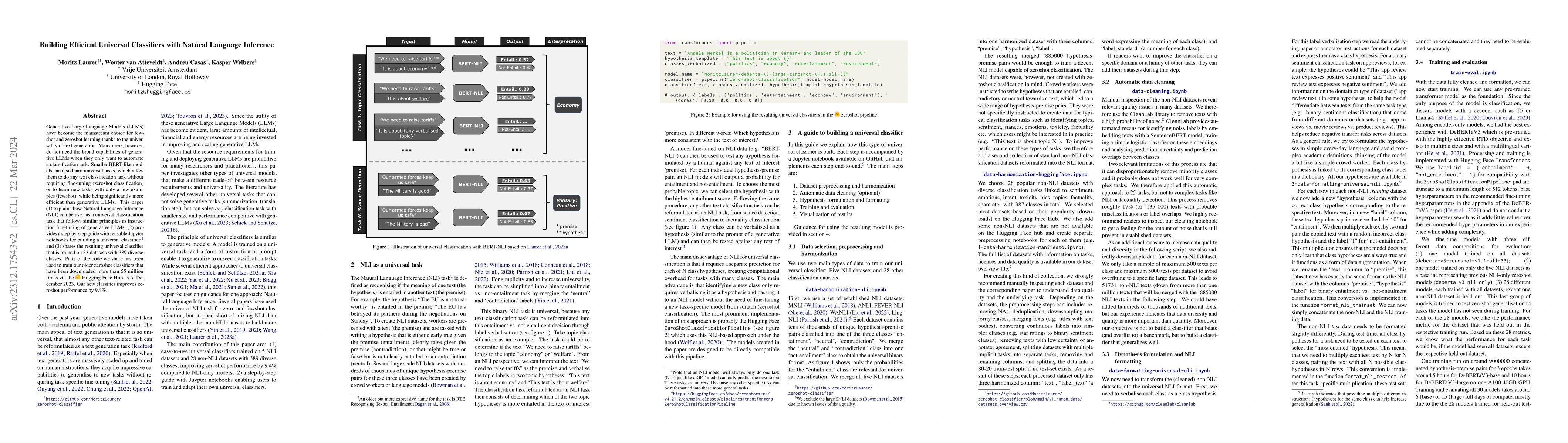 Thumbnail for Building Efficient Universal Classifiers with Natural Language Inference