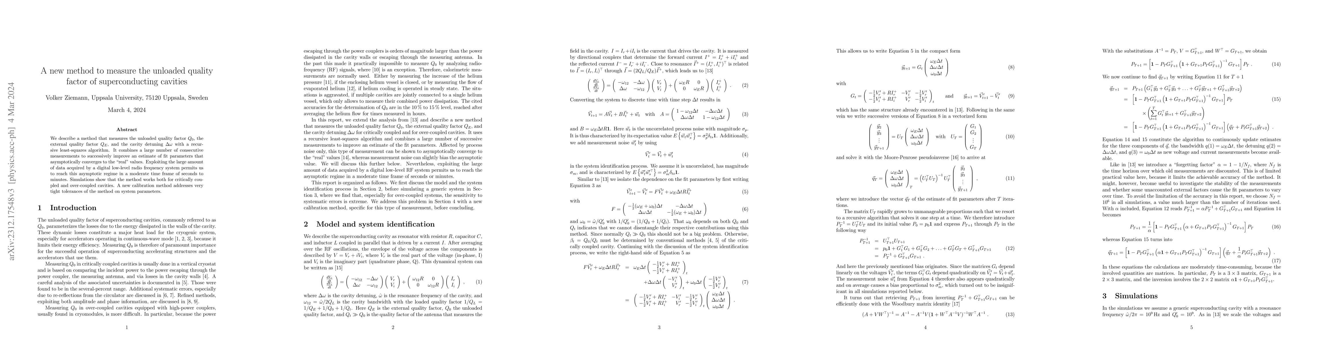 Thumbnail for A new method to measure the unloaded quality factor of superconducting
  cavities