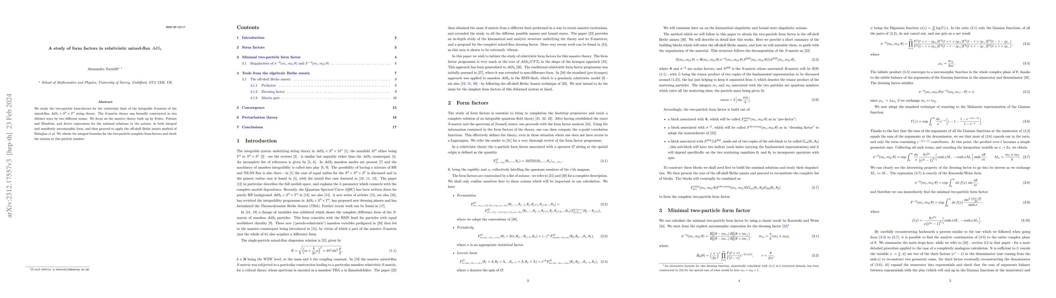 Thumbnail for A study of form factors in relativistic mixed-flux AdS_3