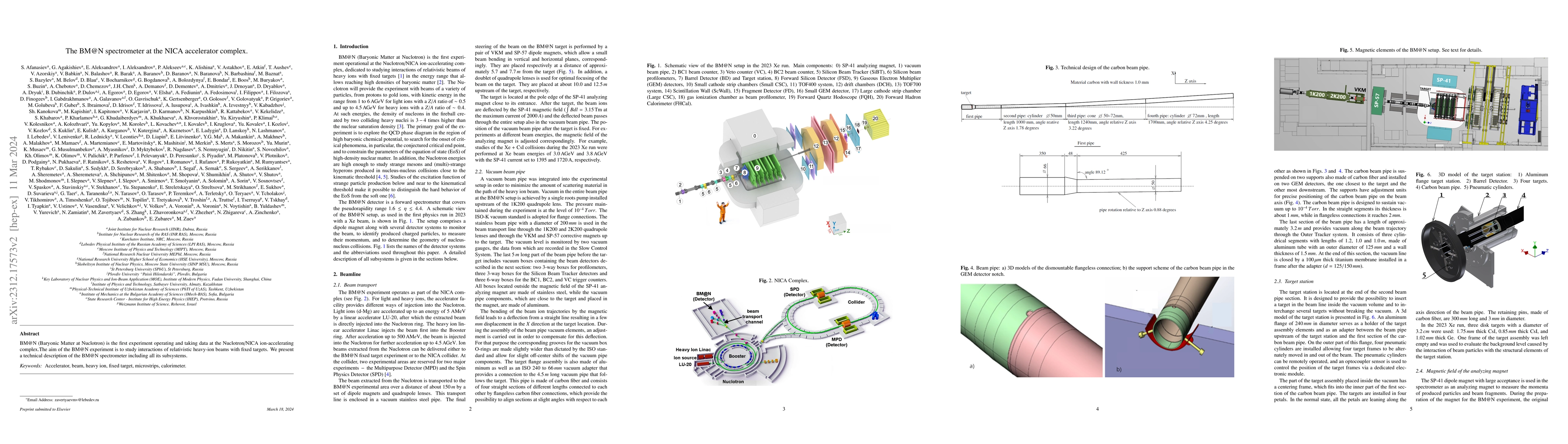 Thumbnail for The BM@N spectrometer at the NICA accelerator complex