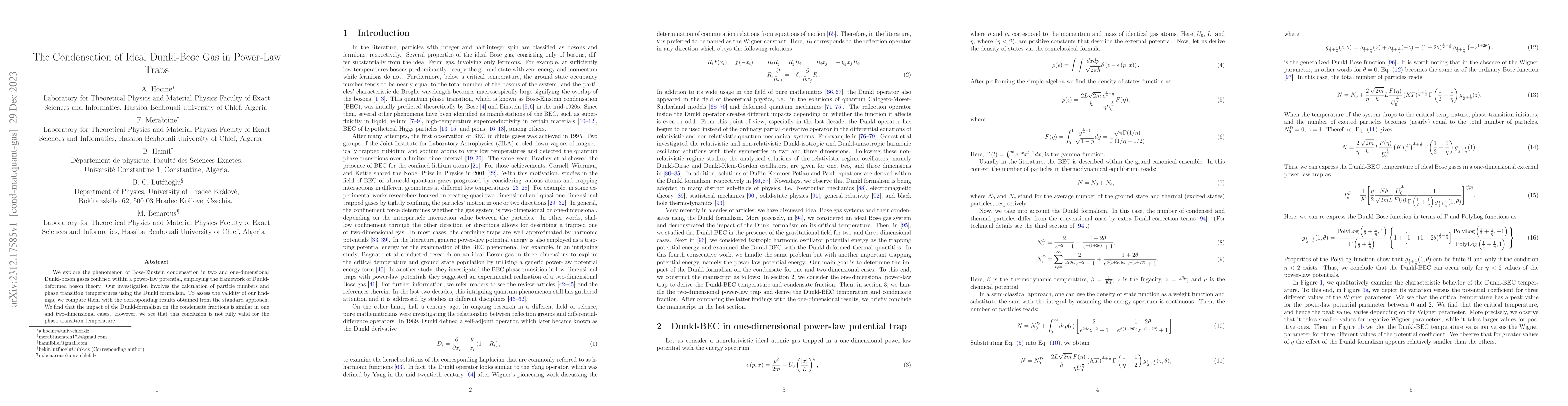 Thumbnail for The Condensation of Ideal Dunkl-Bose Gas in Power-Law Traps