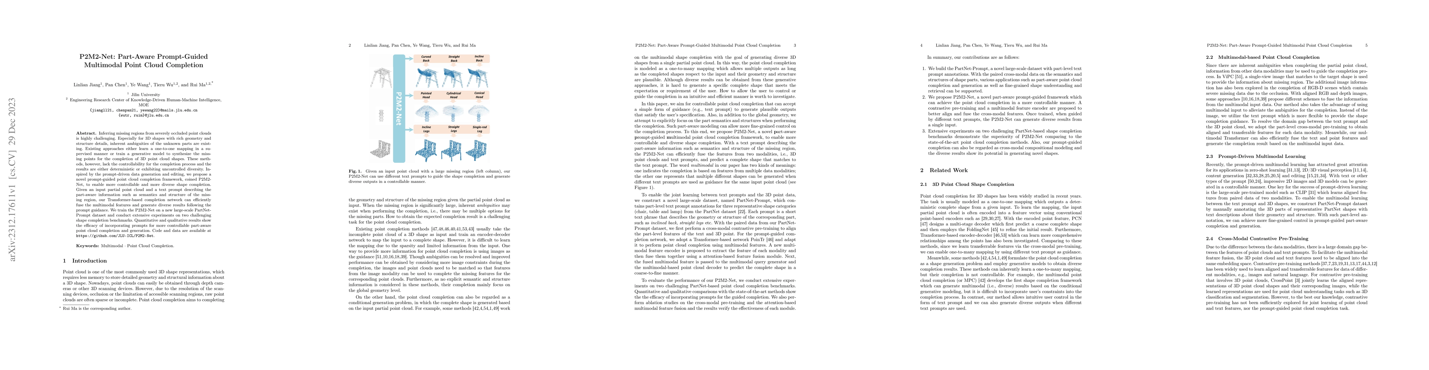 Thumbnail for P2M2-Net: Part-Aware Prompt-Guided Multimodal Point Cloud Completion