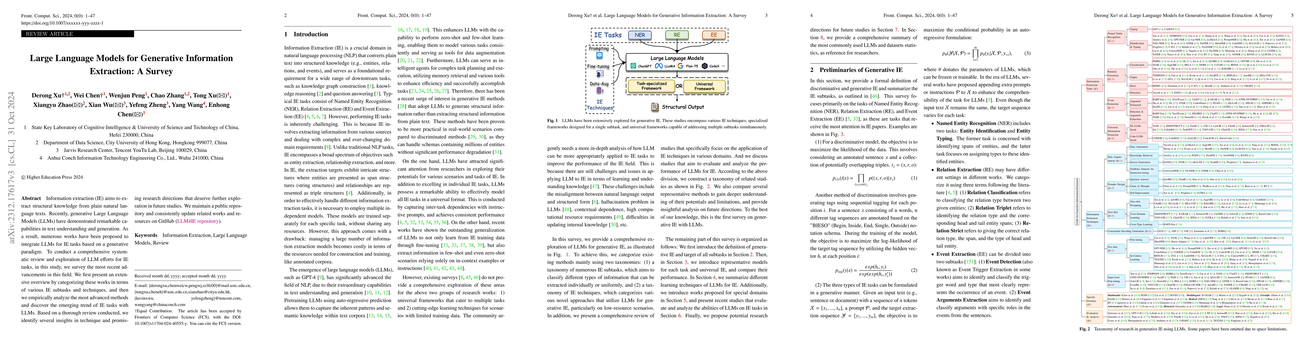 Thumbnail for Large Language Models for Generative Information Extraction: A Survey