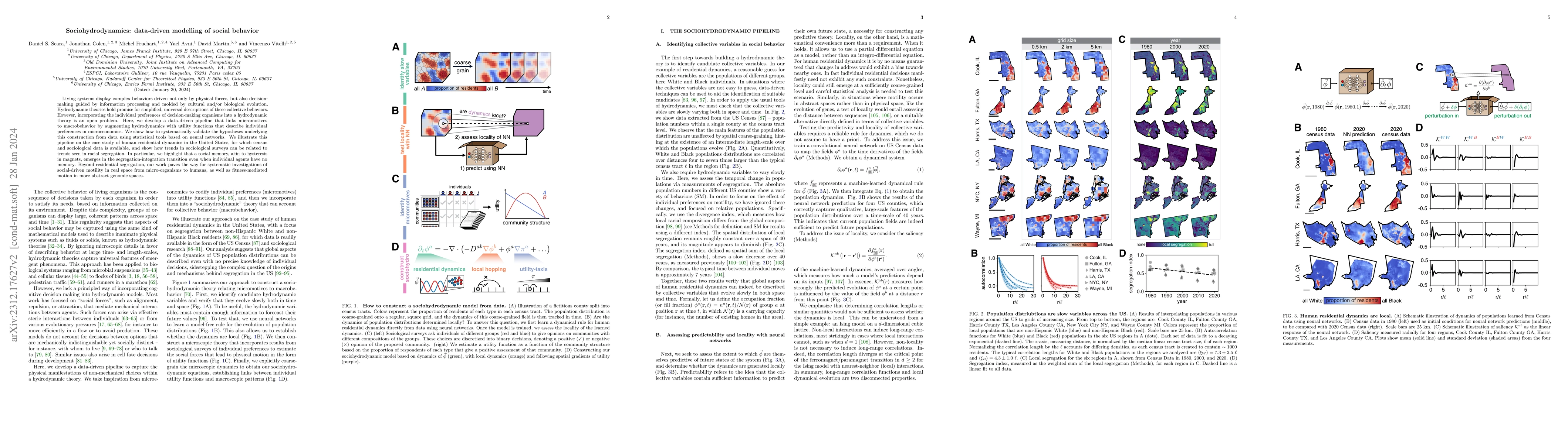 Thumbnail for Sociohydrodynamics: data-driven modelling of social behavior