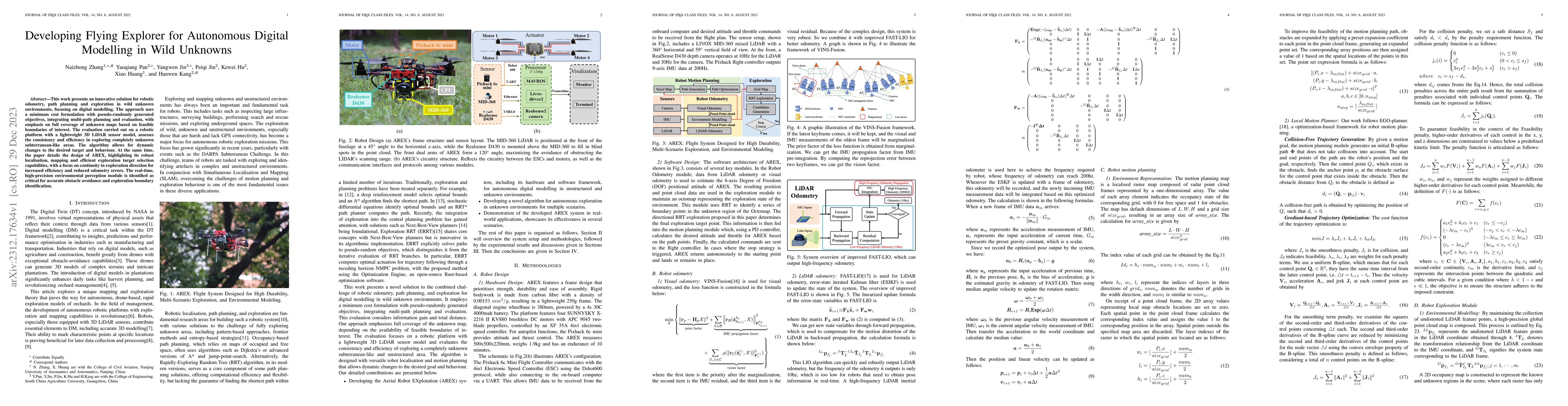 Thumbnail for Developing Flying Explorer for Autonomous Digital Modelling in Wild
  Unknowns