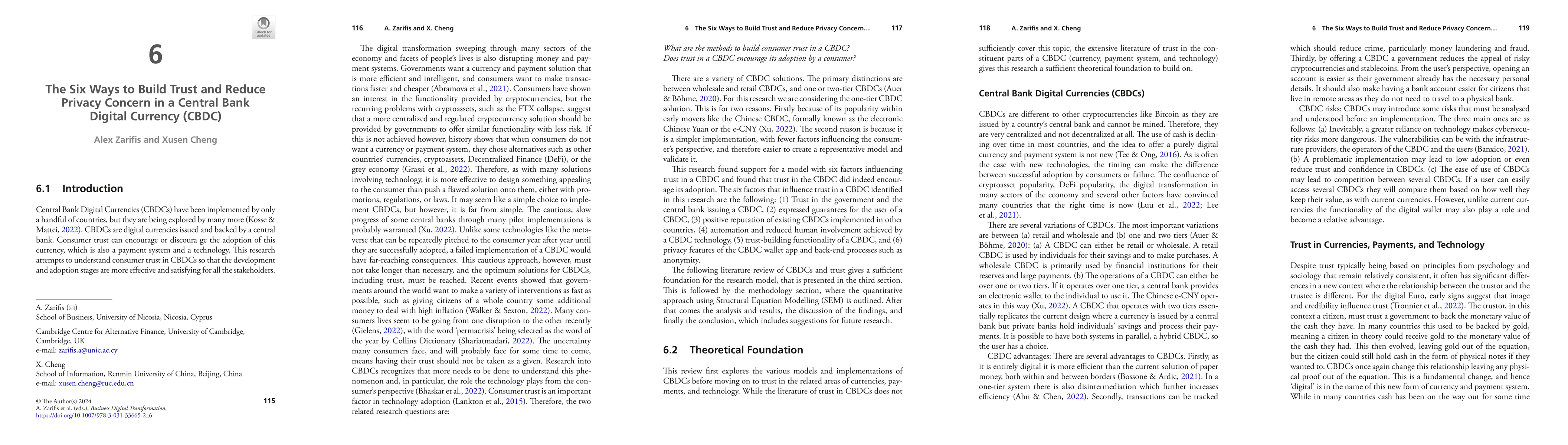 Thumbnail for The six ways to build trust and reduce privacy concern in a Central Bank
  Digital Currency (CBDC)
