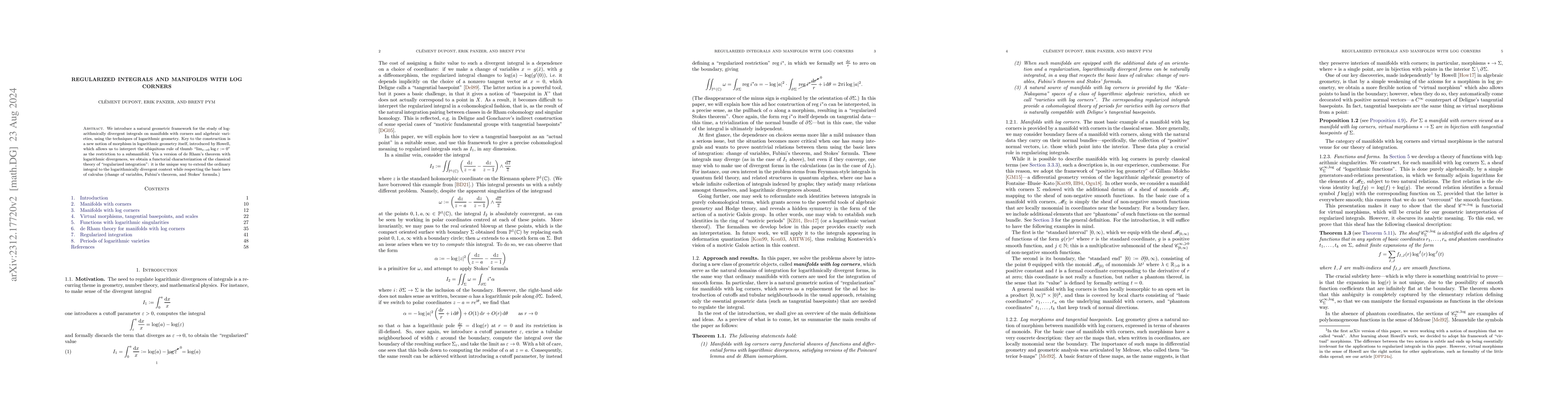 Thumbnail for Regularized integrals and manifolds with log corners