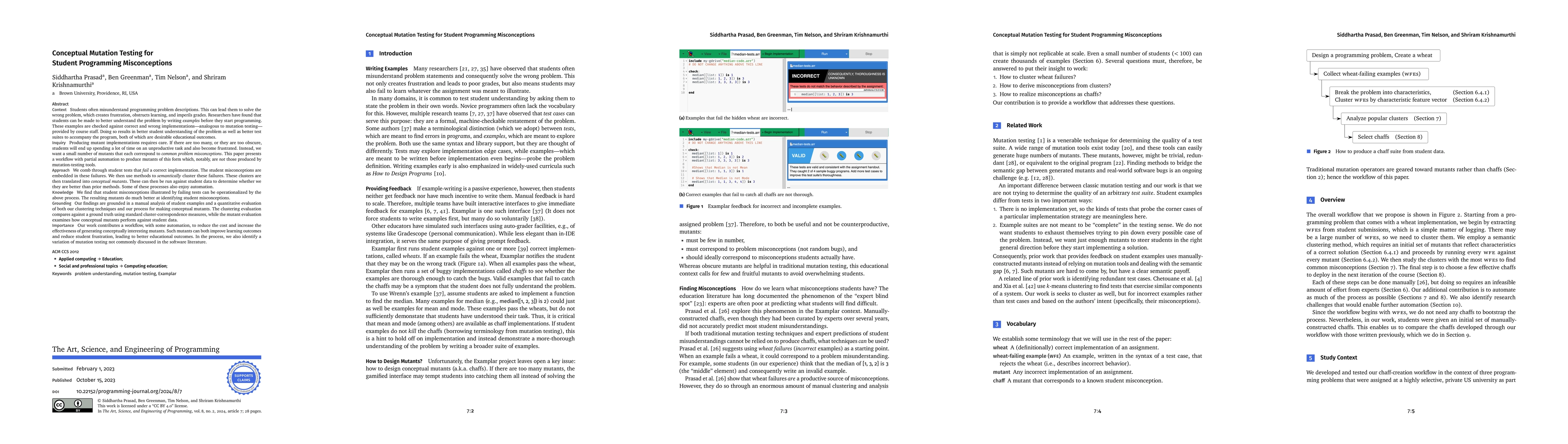 Thumbnail for Conceptual Mutation Testing for Student Programming Misconceptions