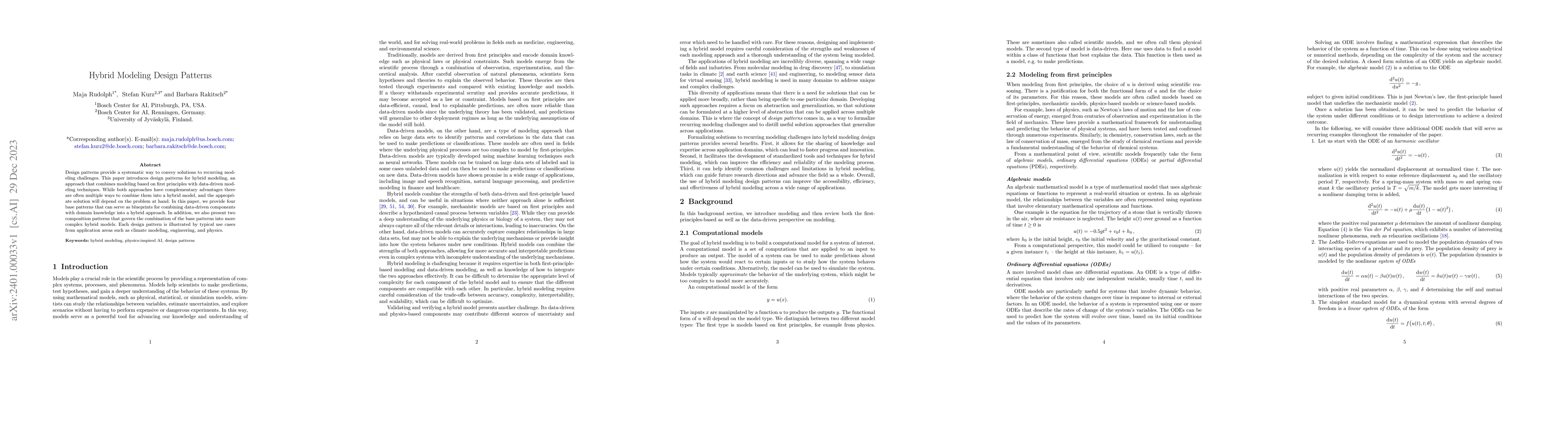 Thumbnail for Hybrid Modeling Design Patterns