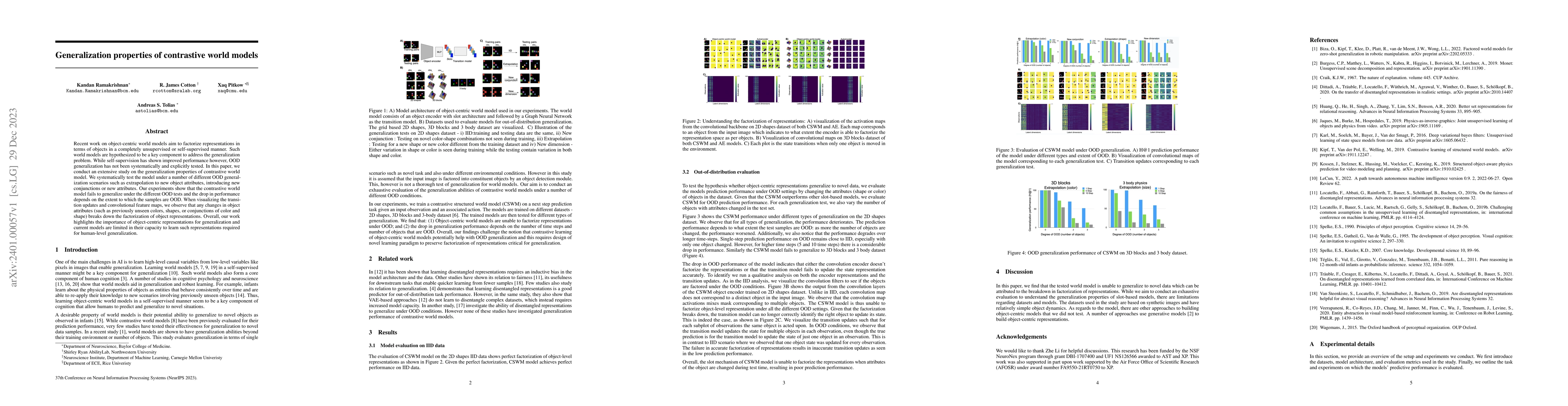 Thumbnail for Generalization properties of contrastive world models