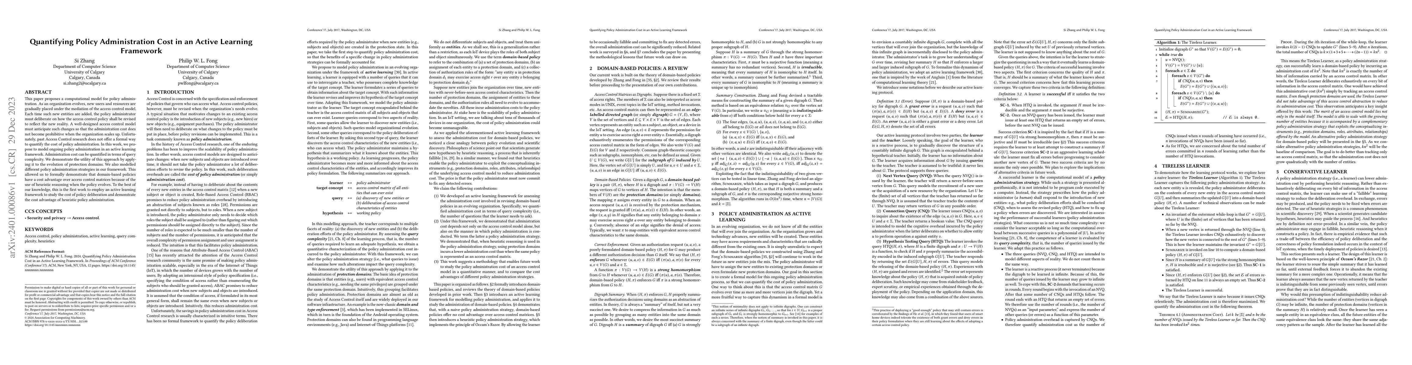 Thumbnail for Quantifying Policy Administration Cost in an Active Learning Framework