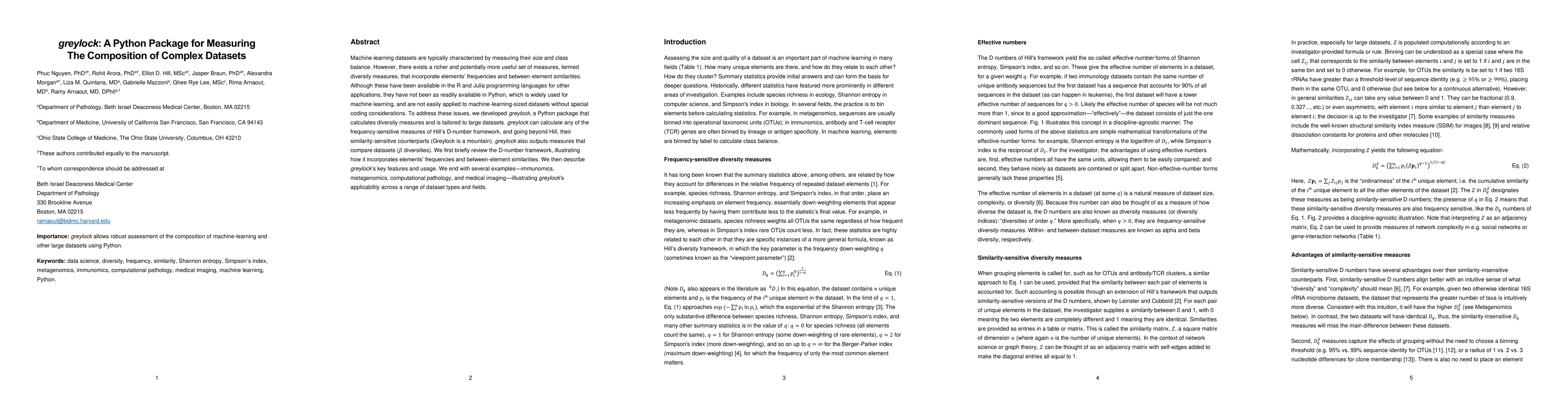 Thumbnail for $\textit{greylock}$: A Python Package for Measuring The Composition of
  Complex Datasets