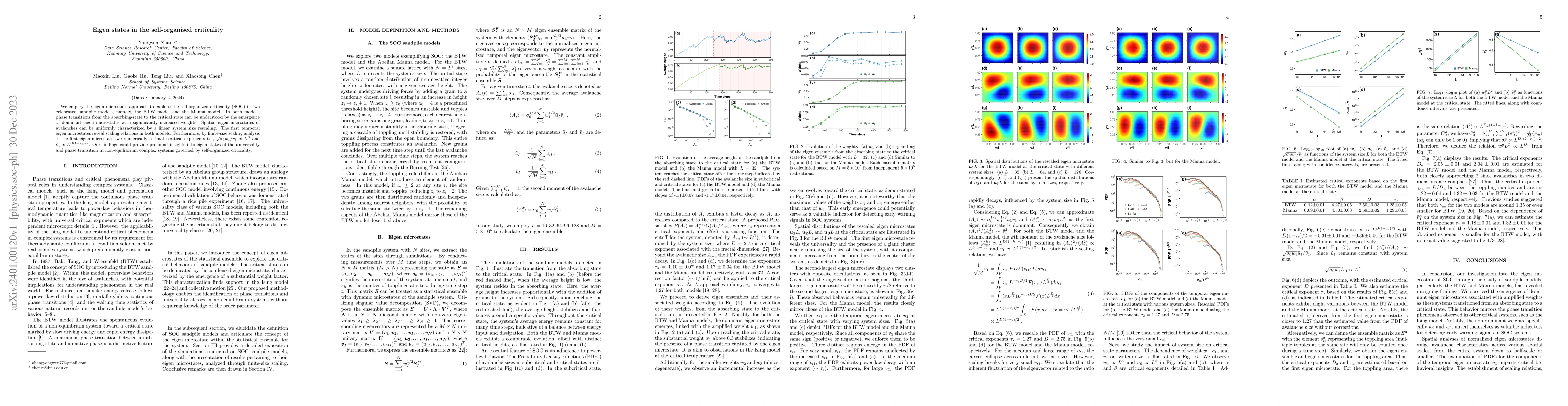 Thumbnail for Eigenstates in the self-organised criticality