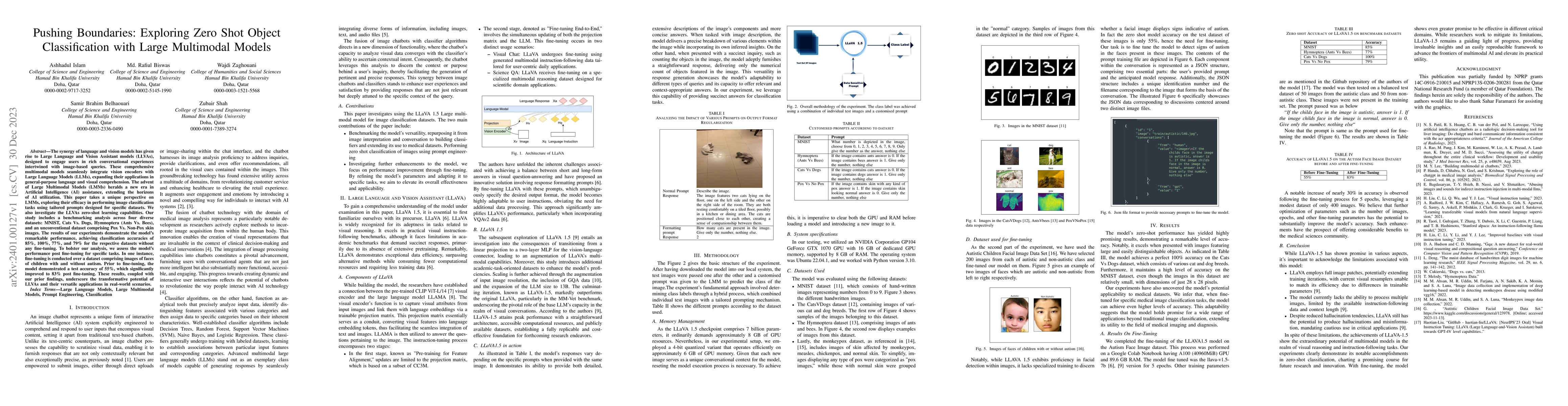 Thumbnail for Pushing Boundaries: Exploring Zero Shot Object Classification with Large
  Multimodal Models