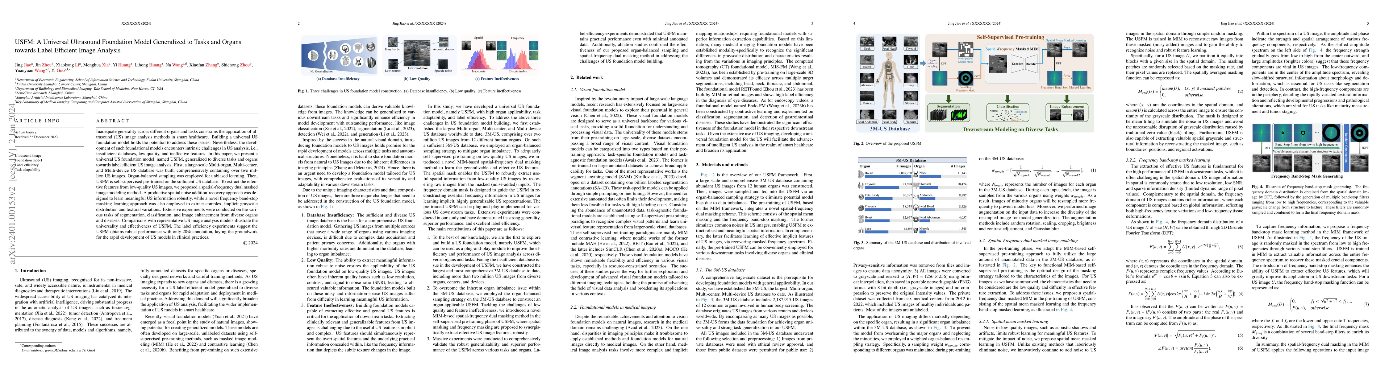 Thumbnail for USFM: A Universal Ultrasound Foundation Model Generalized to Tasks and
  Organs towards Label Efficient Image Analysis