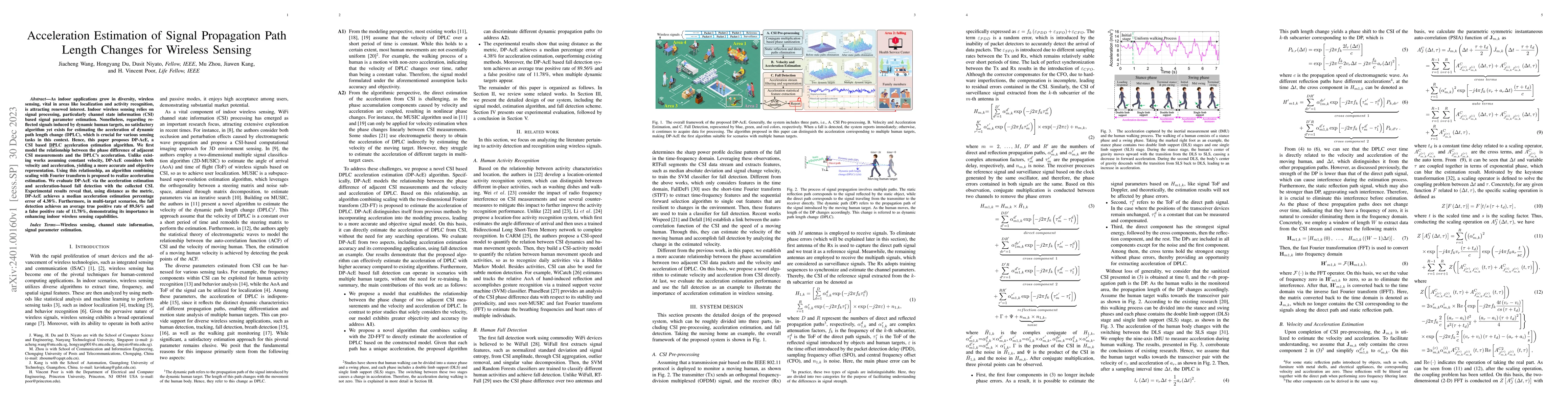 Thumbnail for Acceleration Estimation of Signal Propagation Path Length Changes for
  Wireless Sensing