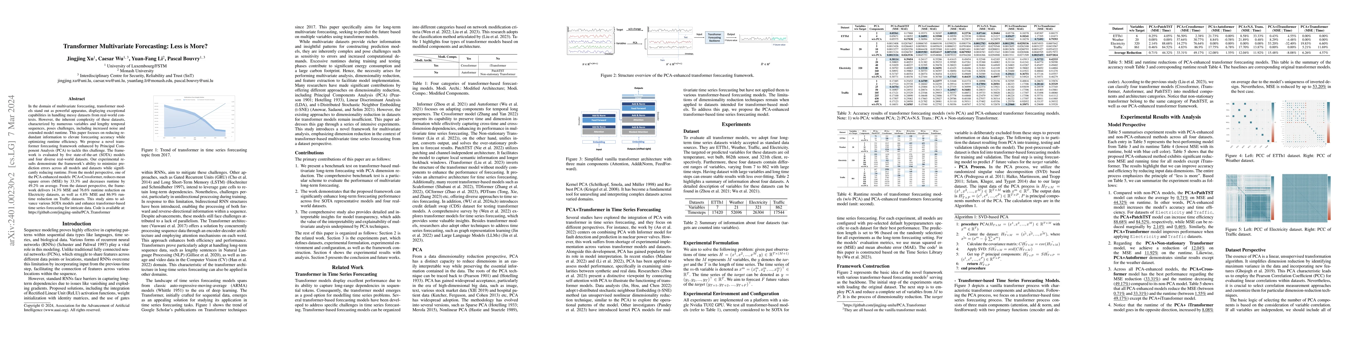 Thumbnail for Transformer Multivariate Forecasting: Less is More?