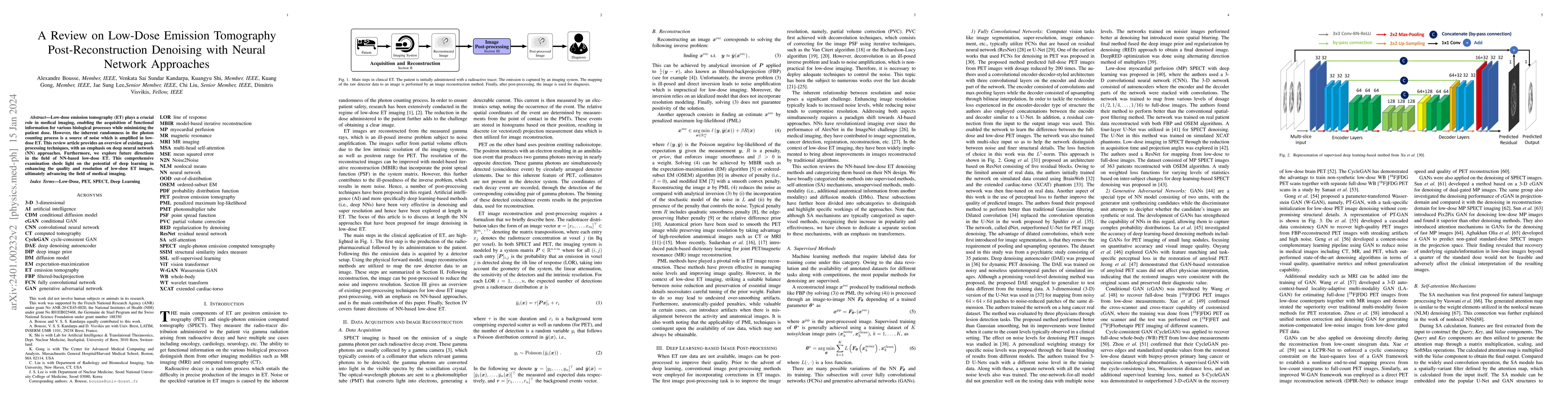 Thumbnail for A Review on Low-Dose Emission Tomography Post-Reconstruction Denoising
  with Neural Network Approaches