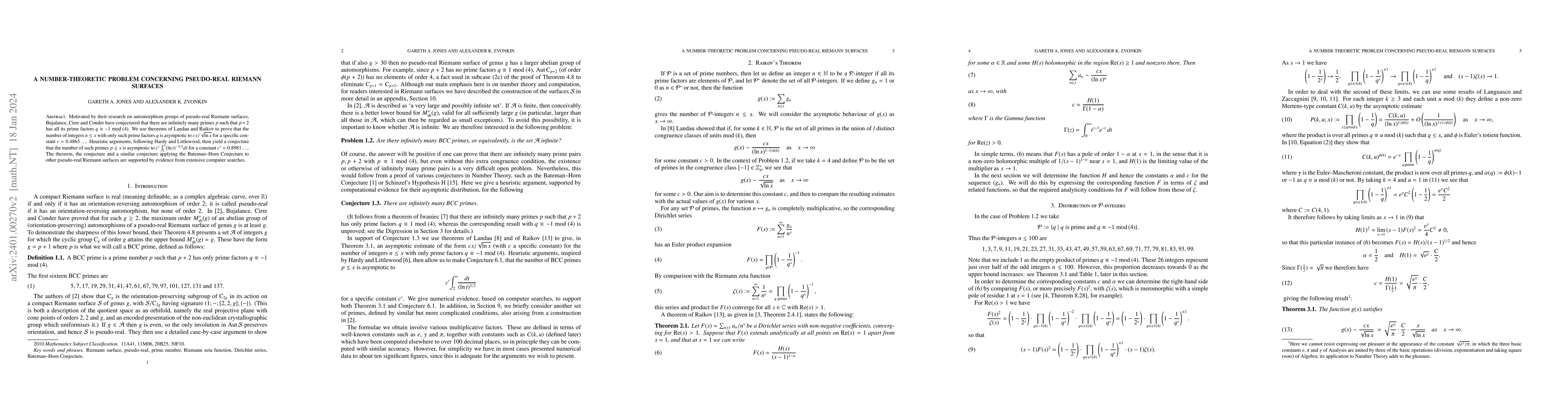 Thumbnail for A number-theoretic problem concerning pseudo-real Riemann surfaces