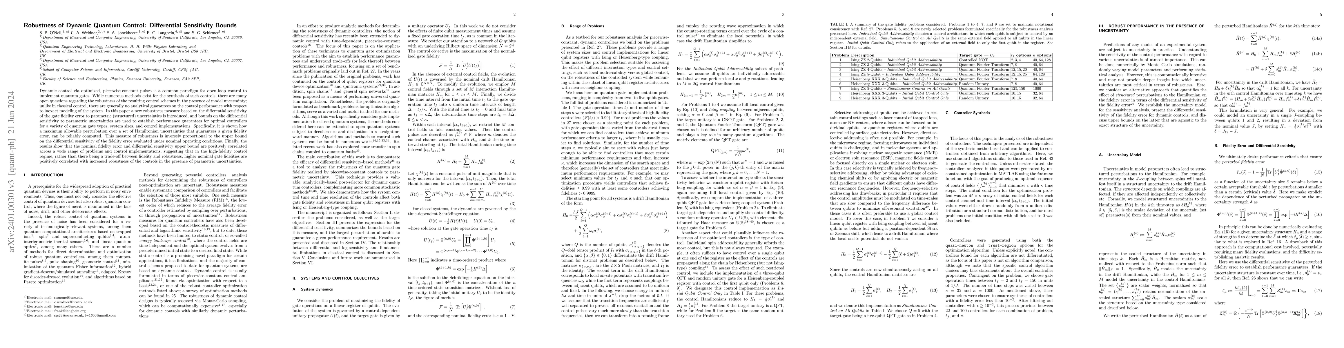 Thumbnail for Robustness of Dynamic Quantum Control: Differential Sensitivity Bound