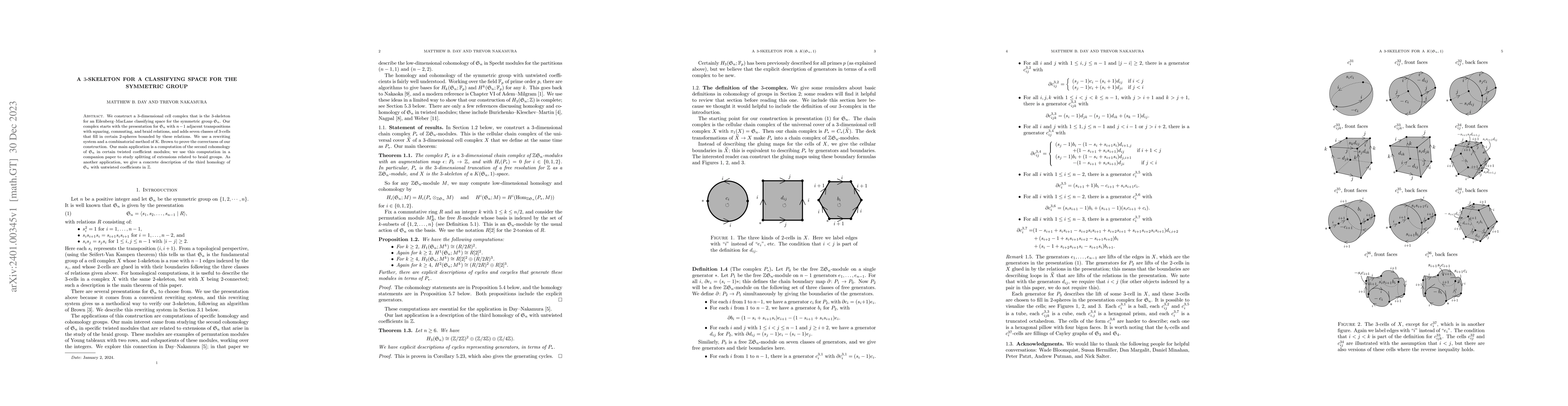 Thumbnail for A 3-skeleton for a classifying space for the symmetric group