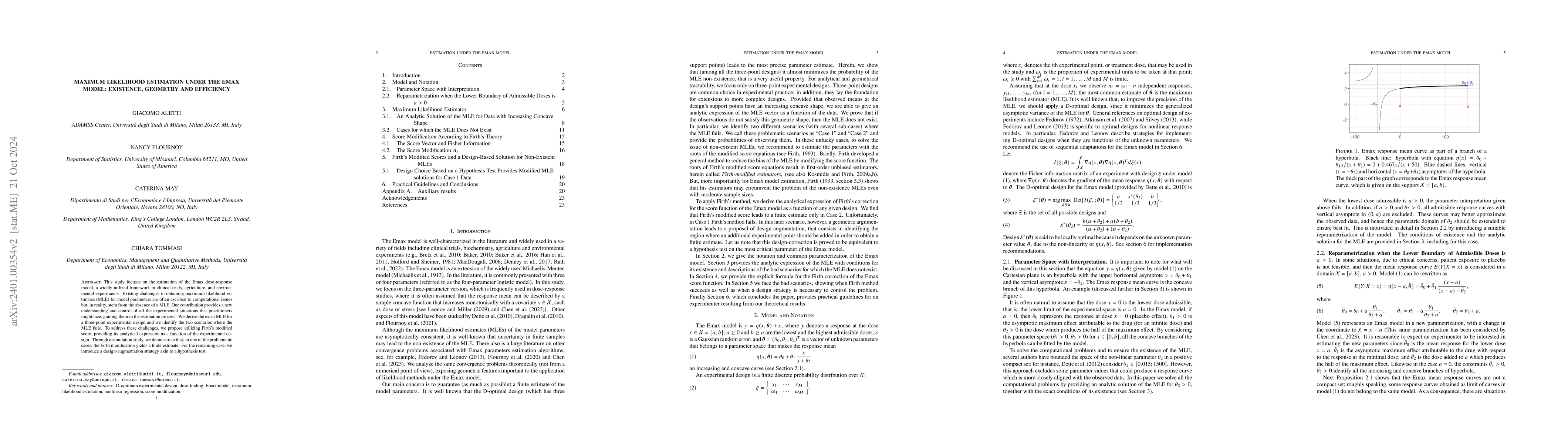 Thumbnail for Estimation of the Emax model