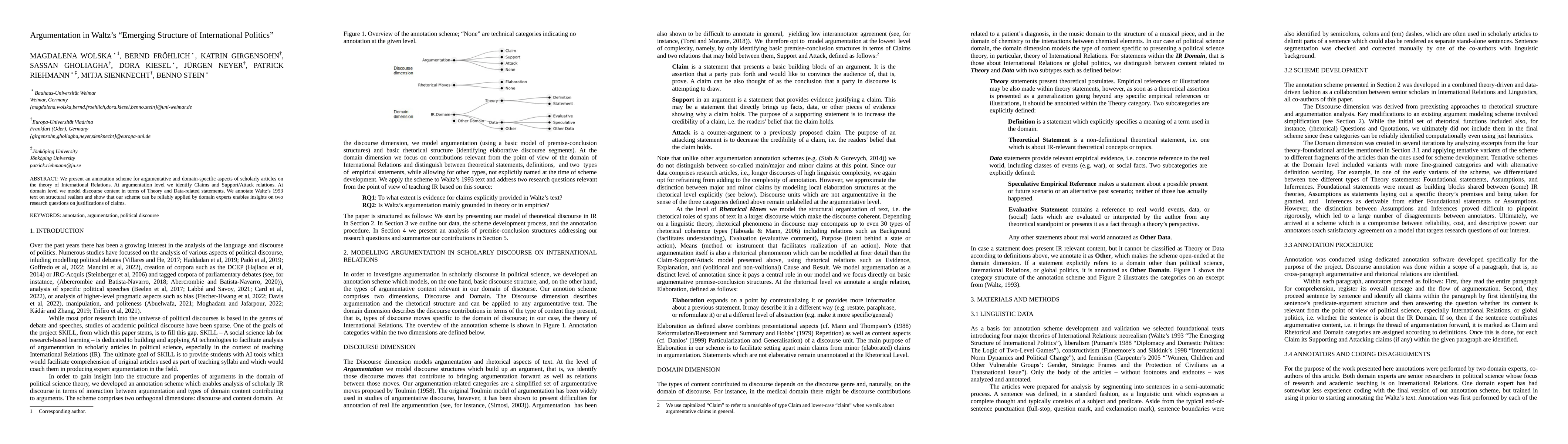 Thumbnail for Argumentation in Waltz's "Emerging Structure of International Politics''