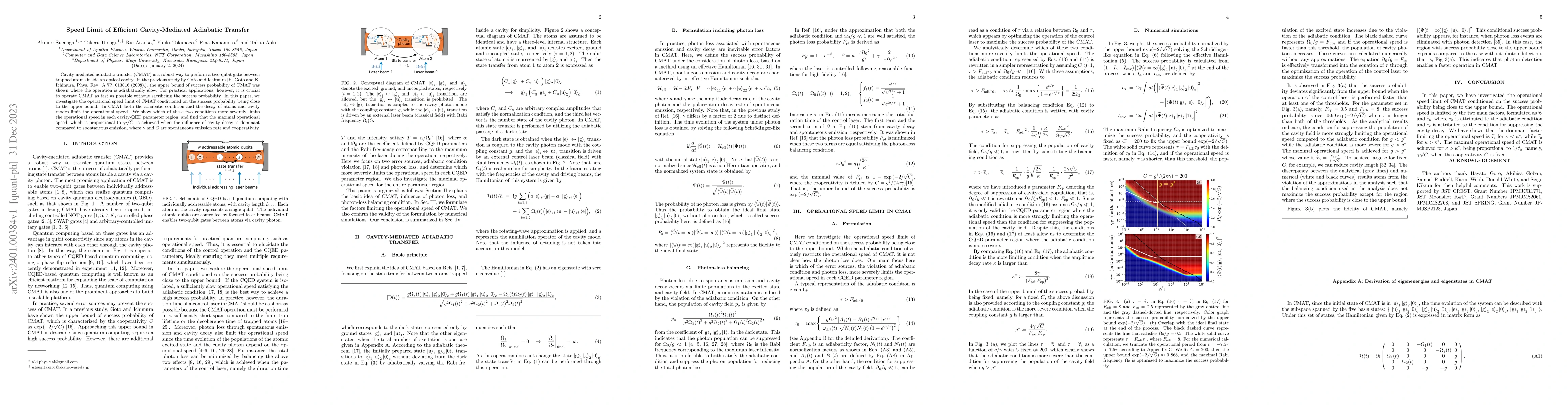Thumbnail for Speed Limit of Efficient Cavity-Mediated Adiabatic Transfer