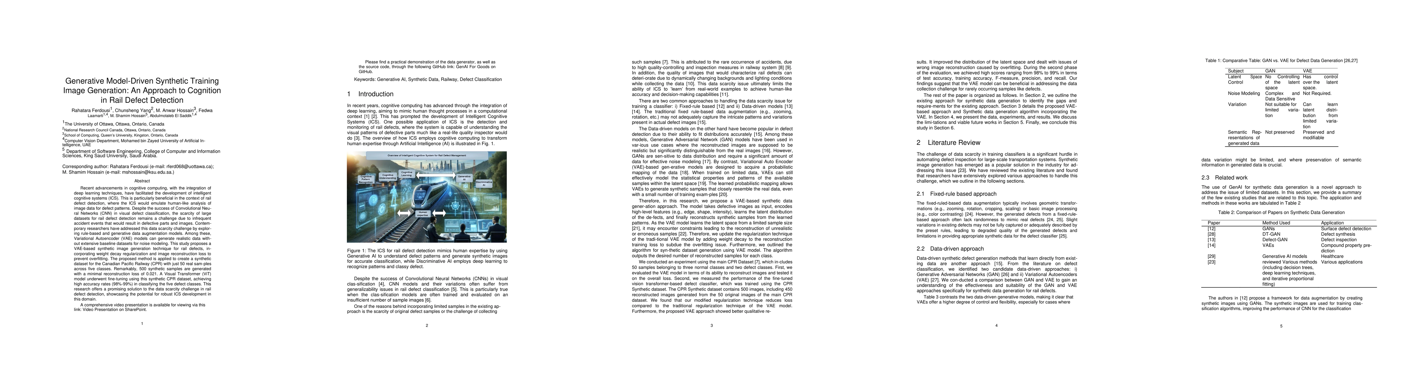 Thumbnail for Generative Model-Driven Synthetic Training Image Generation: An Approach
  to Cognition in Rail Defect Detection