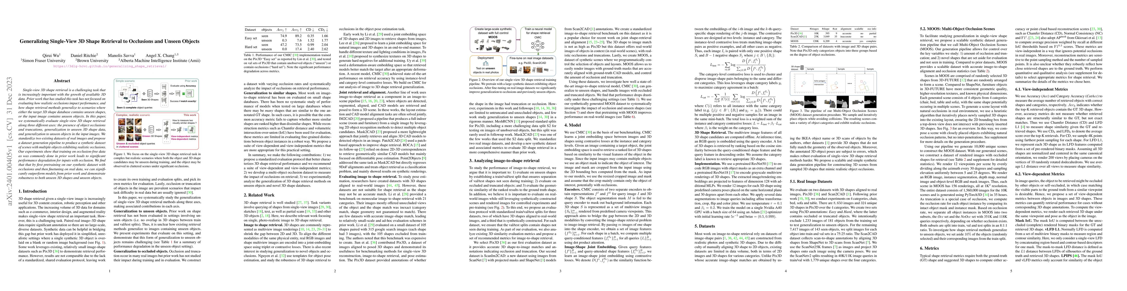 Thumbnail for Generalizing Single-View 3D Shape Retrieval to Occlusions and Unseen
  Objects