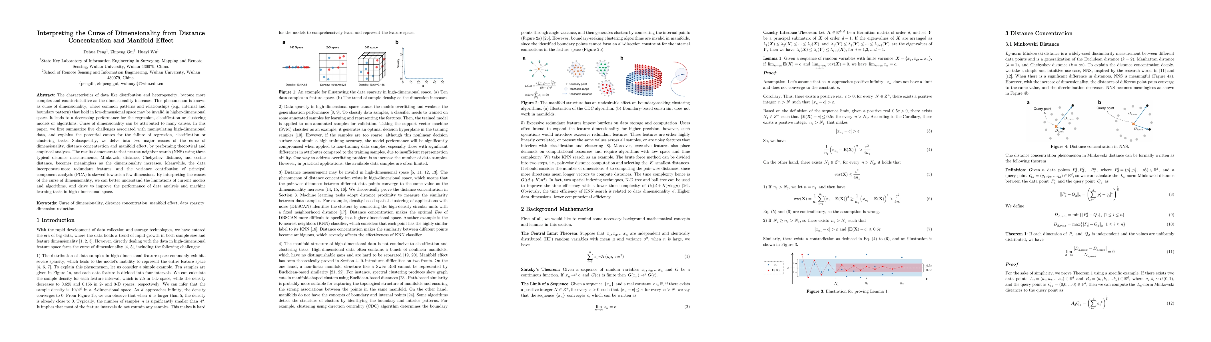 Thumbnail for Interpreting the Curse of Dimensionality from Distance Concentration and
  Manifold Effect