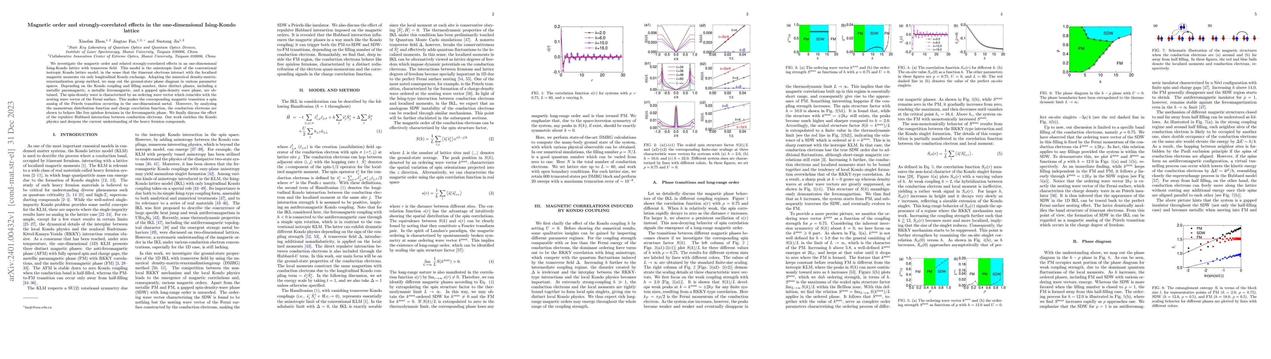 Thumbnail for Magnetic order and strongly-correlated effects in the one-dimensional
  Ising-Kondo lattice
