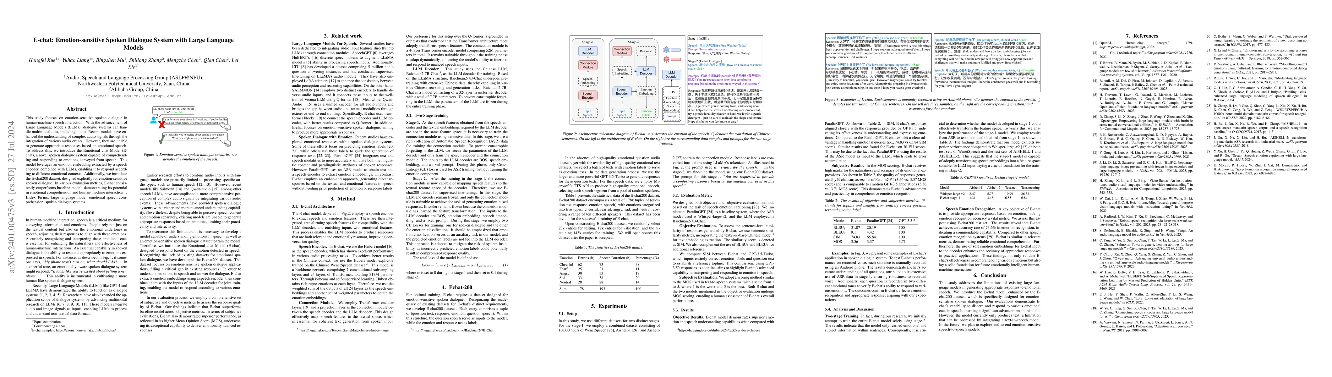 Thumbnail for E-chat: Emotion-sensitive Spoken Dialogue System with Large Language
  Models
